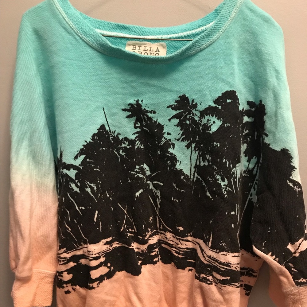Billabong crewneck palm tree sweatshirt